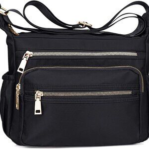 Nylon Crossbody Bags for Women Small Waterproof Cross Body Handbag Mutilpockets